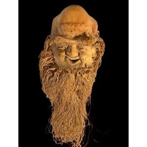 Bamboo Root Crafts Carving Sennin Chinese Immortal Statue Height 22 Antique